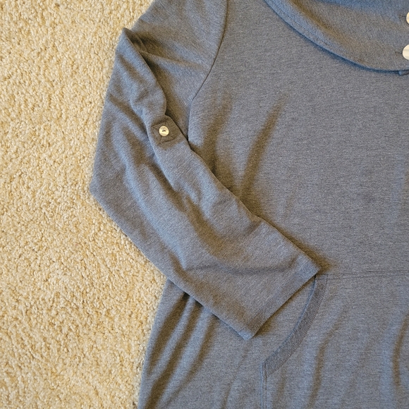 Soft Surroundings Kassidy Cowl Neck Roll Tab Pullover - Picture 6 of 9